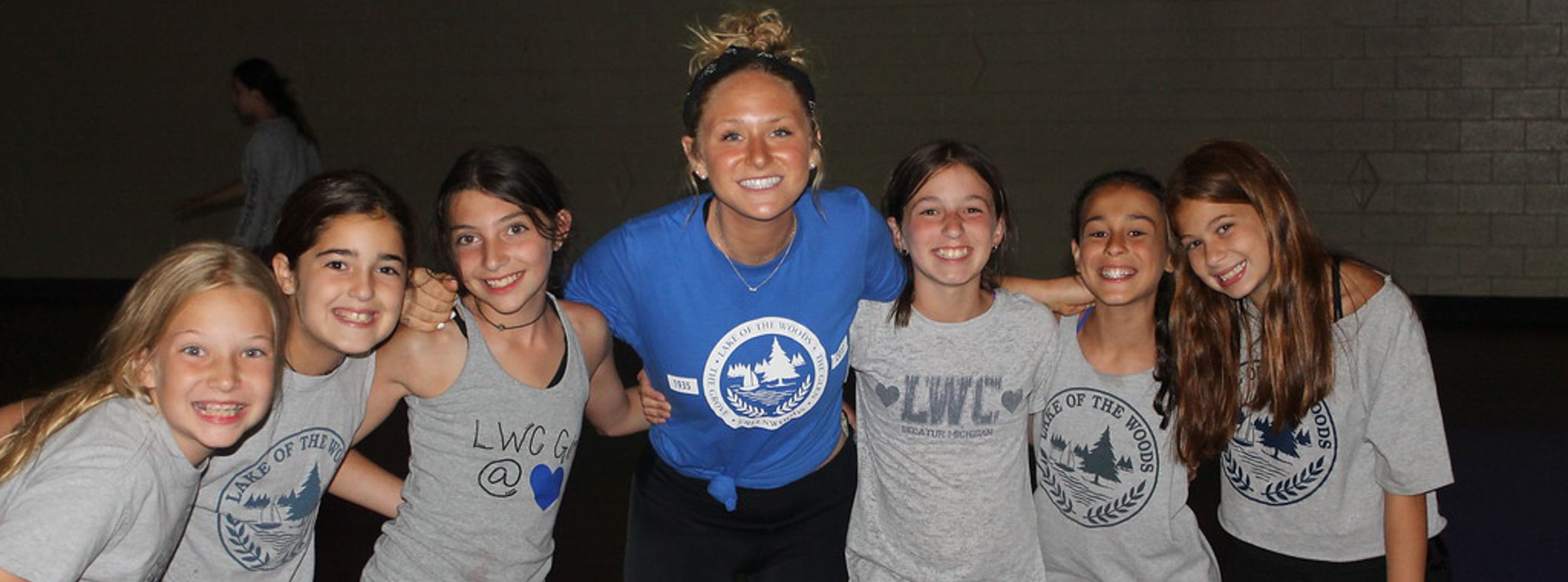 Madison Mueller with campers